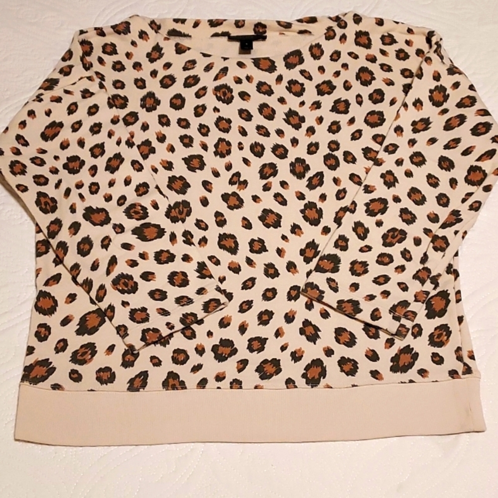 J. Crew animal print sweatshirt